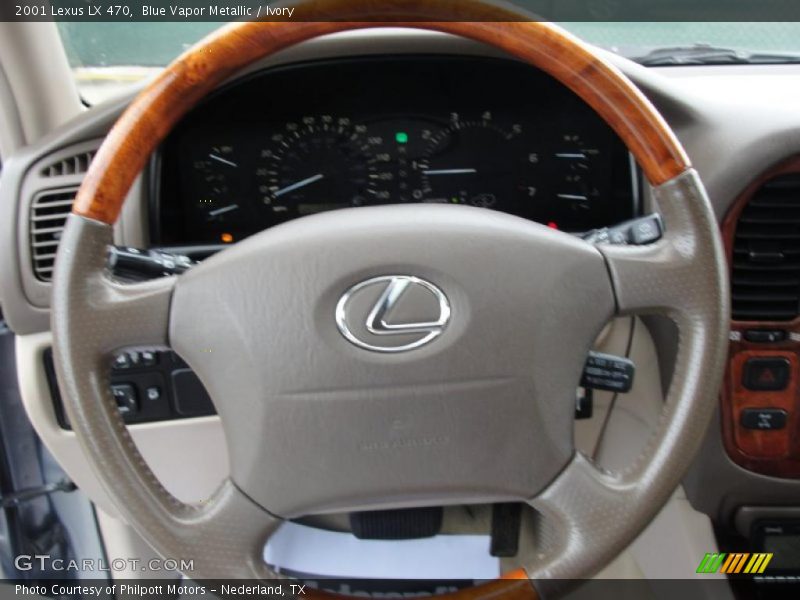 Blue Vapor Metallic / Ivory 2001 Lexus LX 470