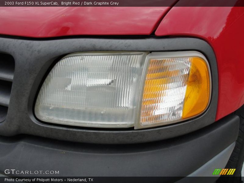 Bright Red / Dark Graphite Grey 2003 Ford F150 XL SuperCab