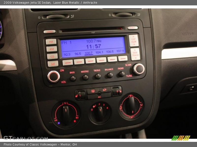 Laser Blue Metallic / Anthracite 2009 Volkswagen Jetta SE Sedan