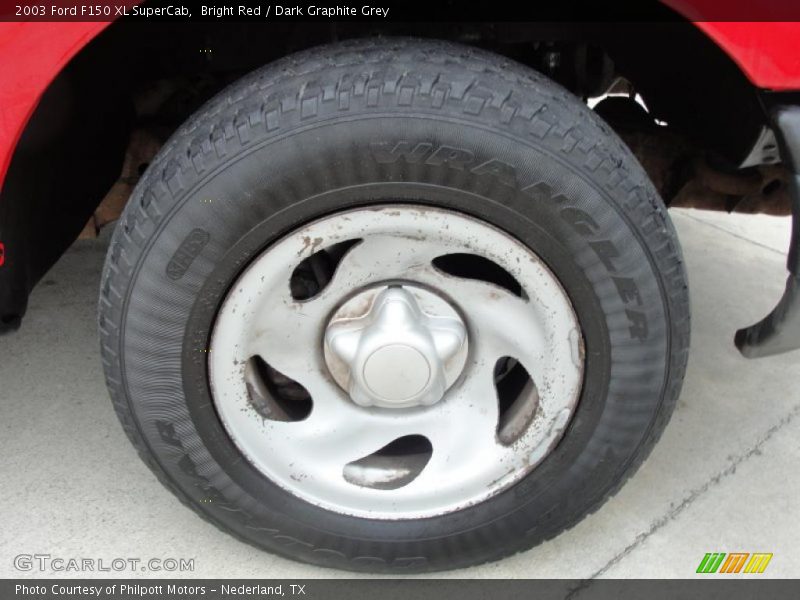 Bright Red / Dark Graphite Grey 2003 Ford F150 XL SuperCab