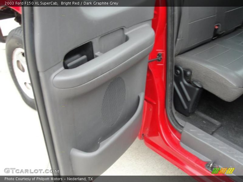 Bright Red / Dark Graphite Grey 2003 Ford F150 XL SuperCab