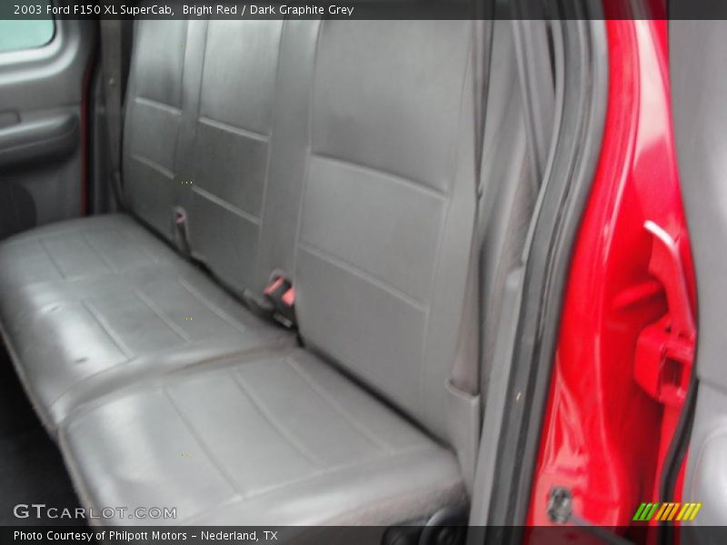 Bright Red / Dark Graphite Grey 2003 Ford F150 XL SuperCab