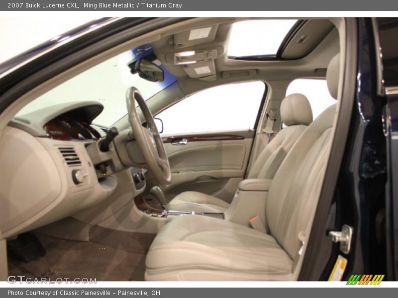 Ming Blue Metallic / Titanium Gray 2007 Buick Lucerne CXL