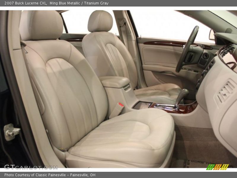 Ming Blue Metallic / Titanium Gray 2007 Buick Lucerne CXL