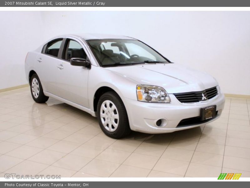 Liquid Silver Metallic / Gray 2007 Mitsubishi Galant SE