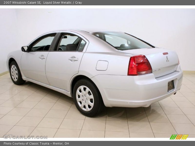 Liquid Silver Metallic / Gray 2007 Mitsubishi Galant SE