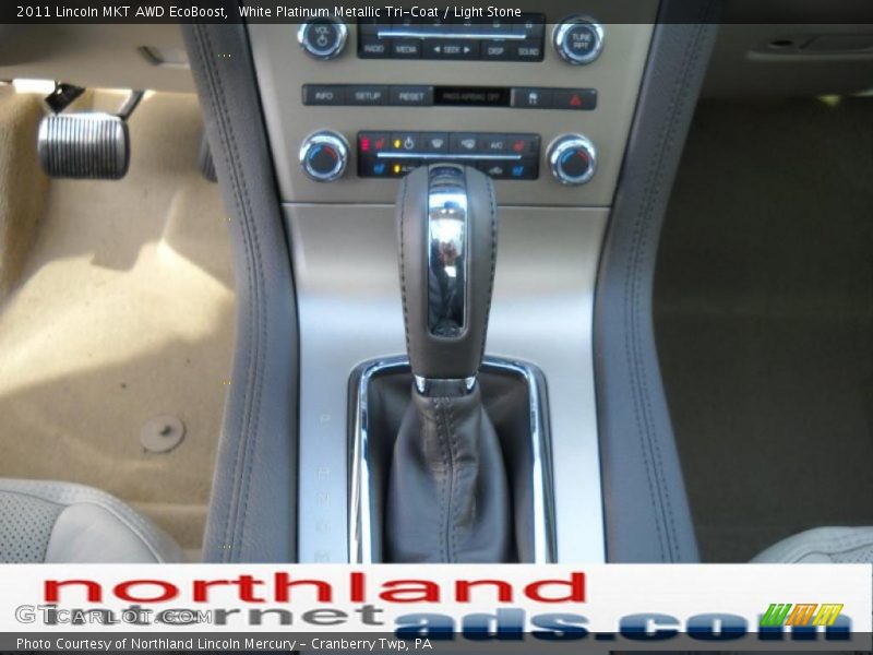 White Platinum Metallic Tri-Coat / Light Stone 2011 Lincoln MKT AWD EcoBoost