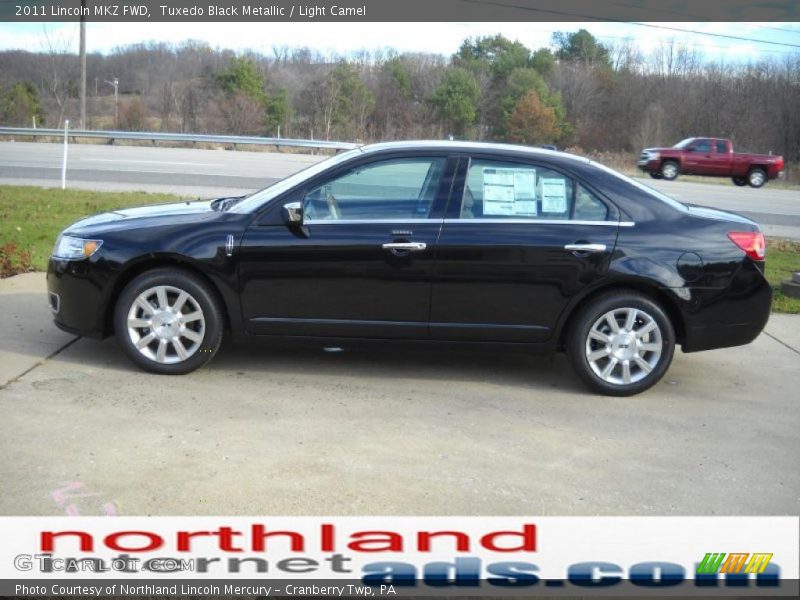 Tuxedo Black Metallic / Light Camel 2011 Lincoln MKZ FWD