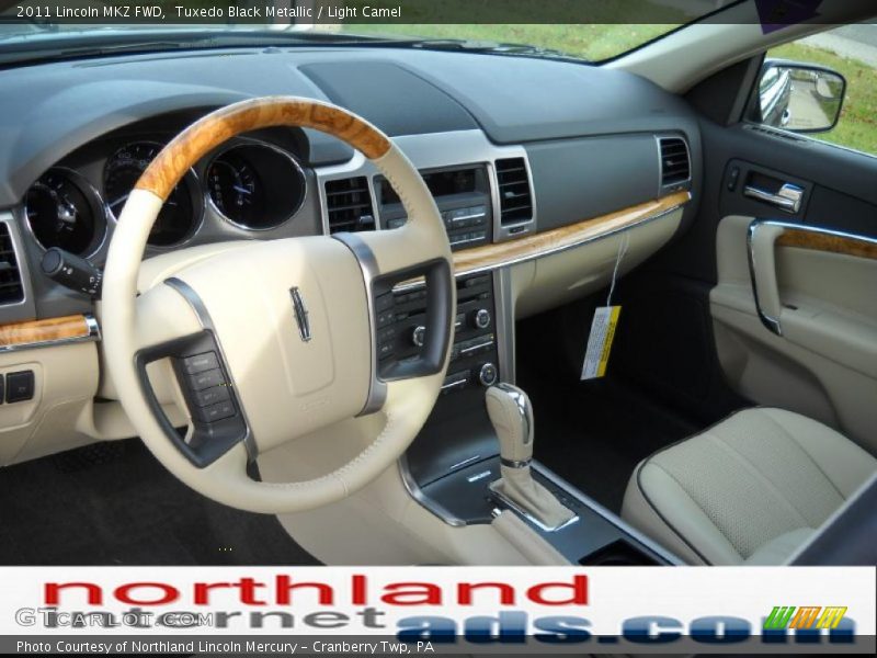 Tuxedo Black Metallic / Light Camel 2011 Lincoln MKZ FWD