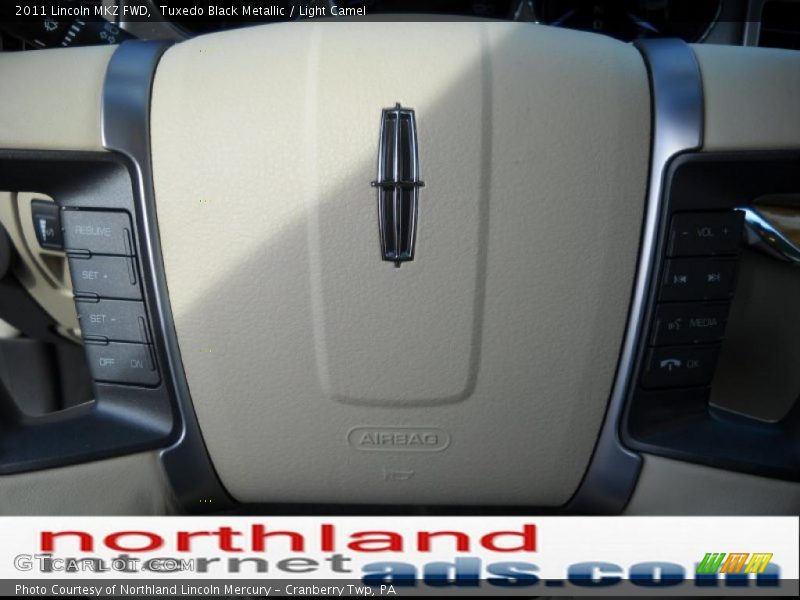 Tuxedo Black Metallic / Light Camel 2011 Lincoln MKZ FWD