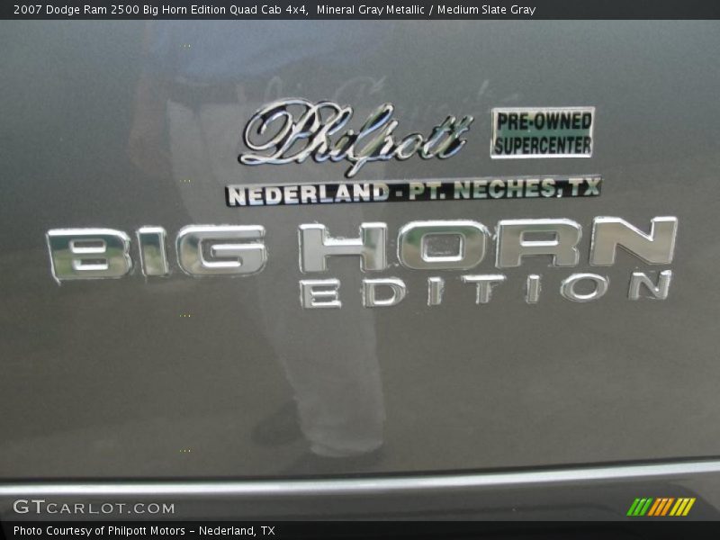 Mineral Gray Metallic / Medium Slate Gray 2007 Dodge Ram 2500 Big Horn Edition Quad Cab 4x4