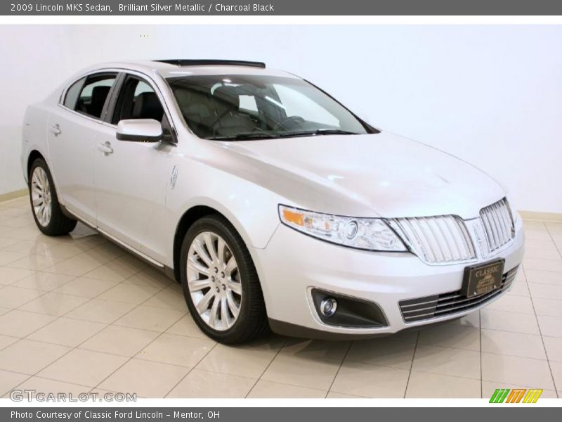 Brilliant Silver Metallic / Charcoal Black 2009 Lincoln MKS Sedan