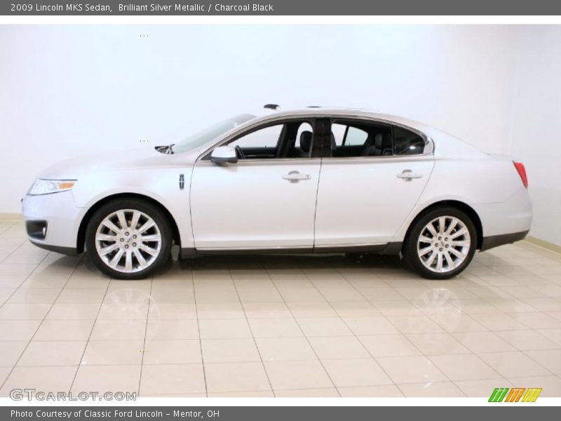 Brilliant Silver Metallic / Charcoal Black 2009 Lincoln MKS Sedan
