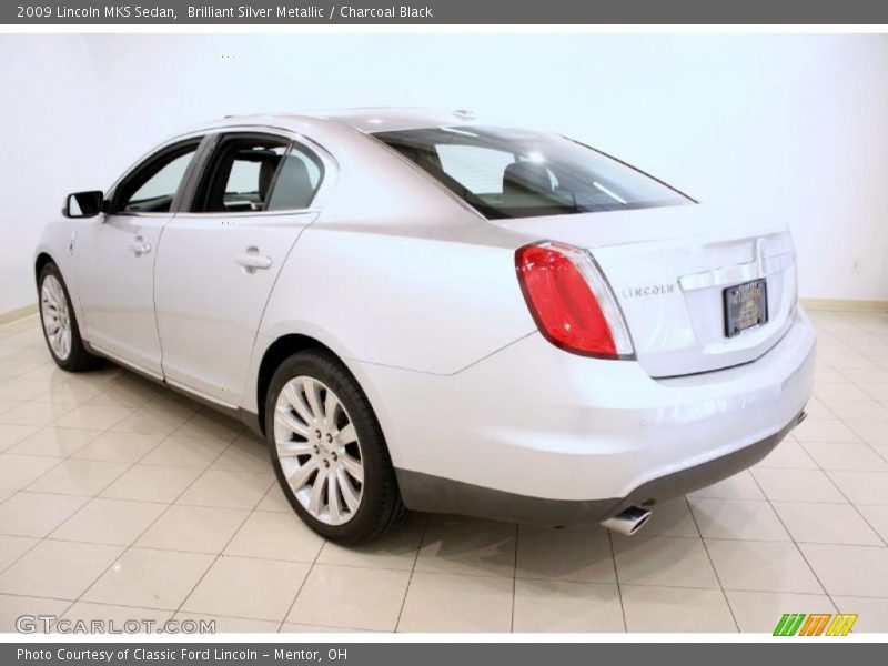 Brilliant Silver Metallic / Charcoal Black 2009 Lincoln MKS Sedan