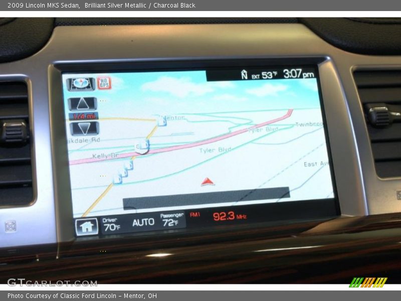 Brilliant Silver Metallic / Charcoal Black 2009 Lincoln MKS Sedan