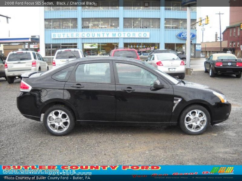 Black / Charcoal Black 2008 Ford Focus SES Sedan