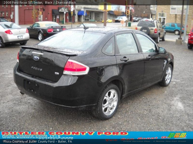 Black / Charcoal Black 2008 Ford Focus SES Sedan