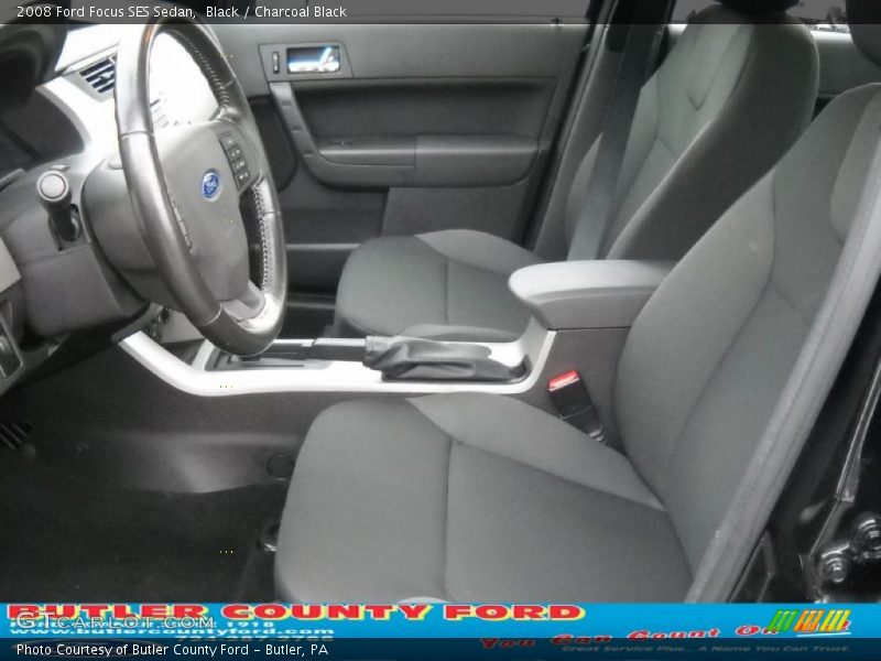 Black / Charcoal Black 2008 Ford Focus SES Sedan