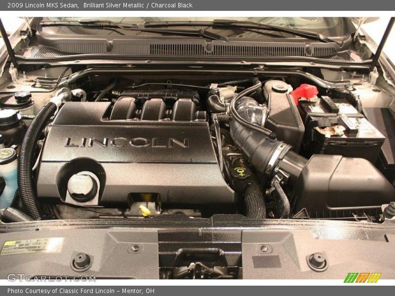 Brilliant Silver Metallic / Charcoal Black 2009 Lincoln MKS Sedan