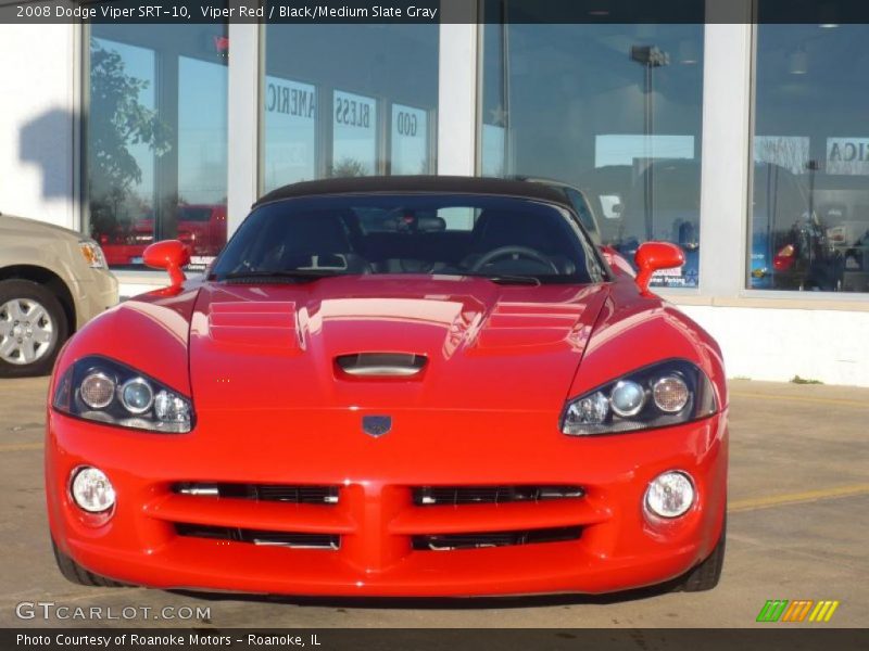 Viper Red / Black/Medium Slate Gray 2008 Dodge Viper SRT-10