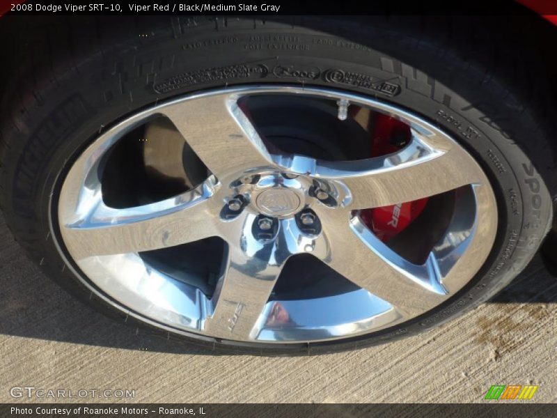 Viper Red / Black/Medium Slate Gray 2008 Dodge Viper SRT-10