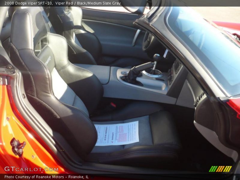 Viper Red / Black/Medium Slate Gray 2008 Dodge Viper SRT-10