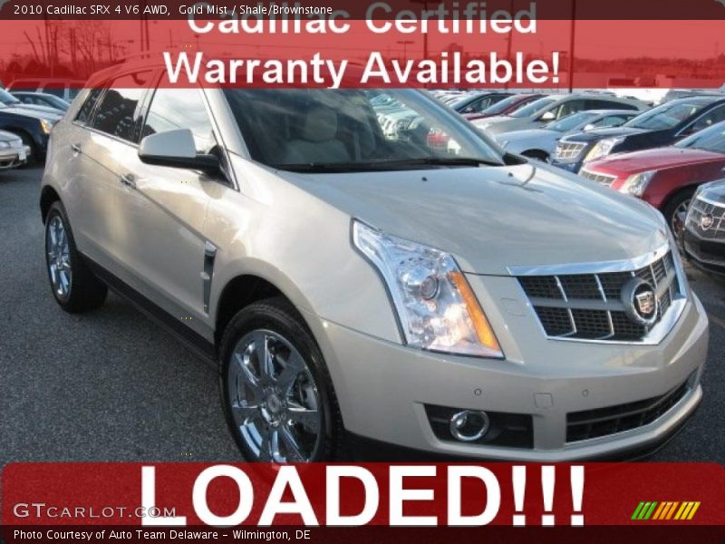 Gold Mist / Shale/Brownstone 2010 Cadillac SRX 4 V6 AWD