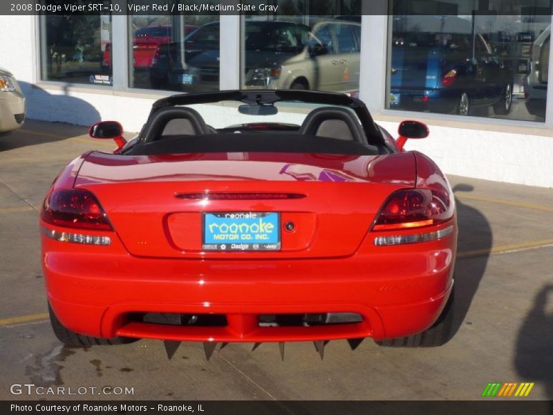 Viper Red / Black/Medium Slate Gray 2008 Dodge Viper SRT-10