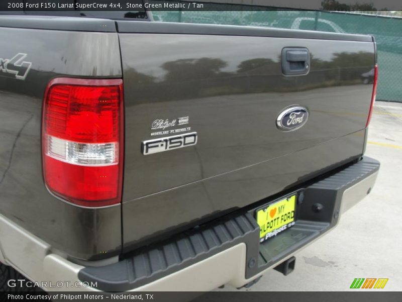 Stone Green Metallic / Tan 2008 Ford F150 Lariat SuperCrew 4x4