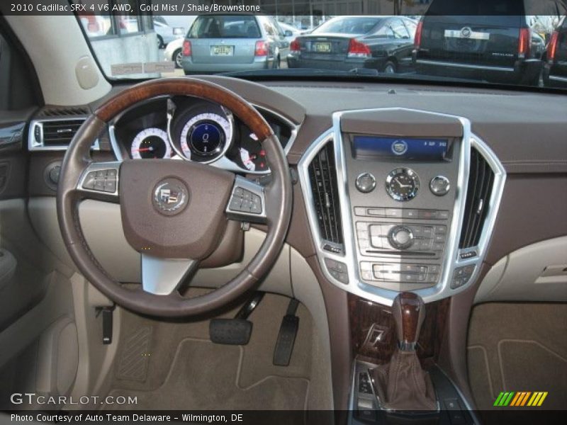 Gold Mist / Shale/Brownstone 2010 Cadillac SRX 4 V6 AWD