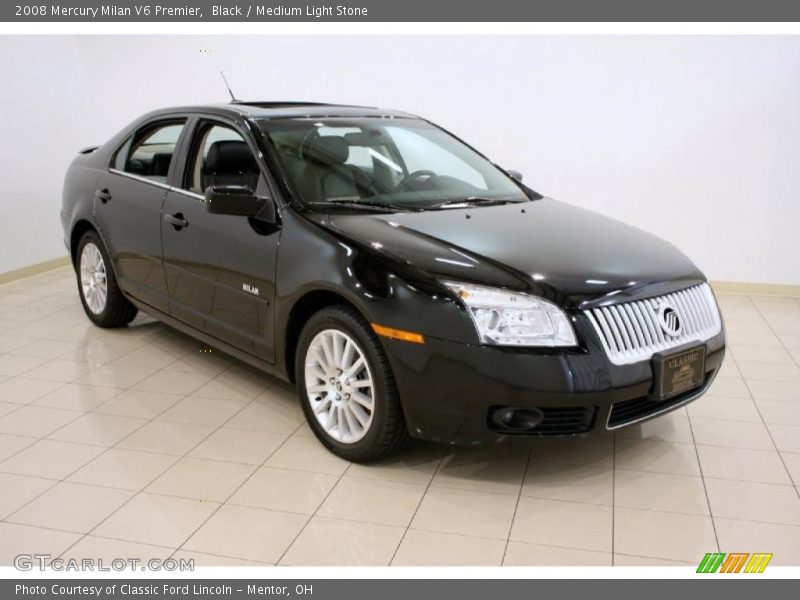 Black / Medium Light Stone 2008 Mercury Milan V6 Premier