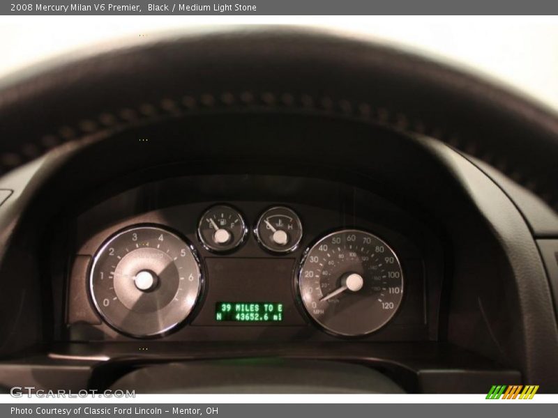 Black / Medium Light Stone 2008 Mercury Milan V6 Premier