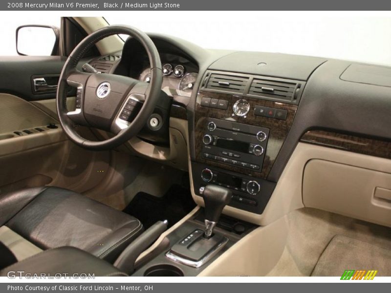 Black / Medium Light Stone 2008 Mercury Milan V6 Premier