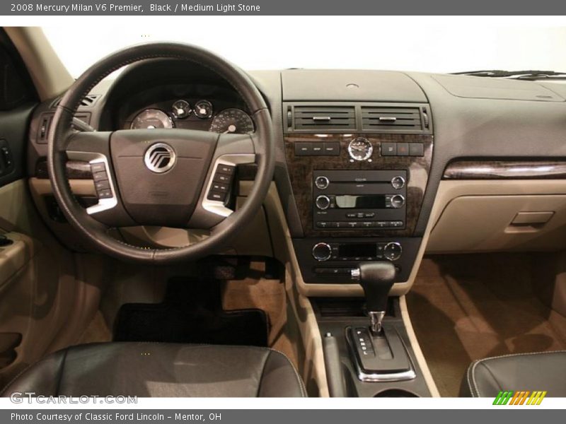 Black / Medium Light Stone 2008 Mercury Milan V6 Premier