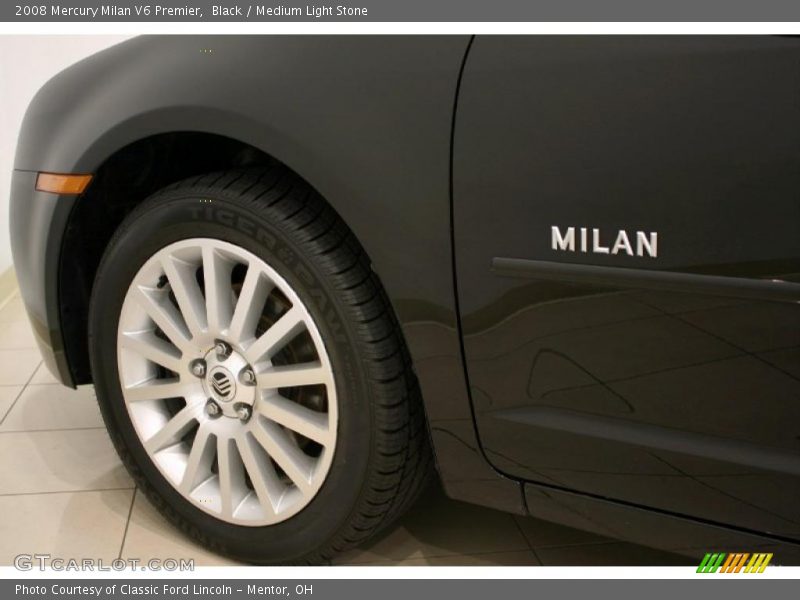 Black / Medium Light Stone 2008 Mercury Milan V6 Premier