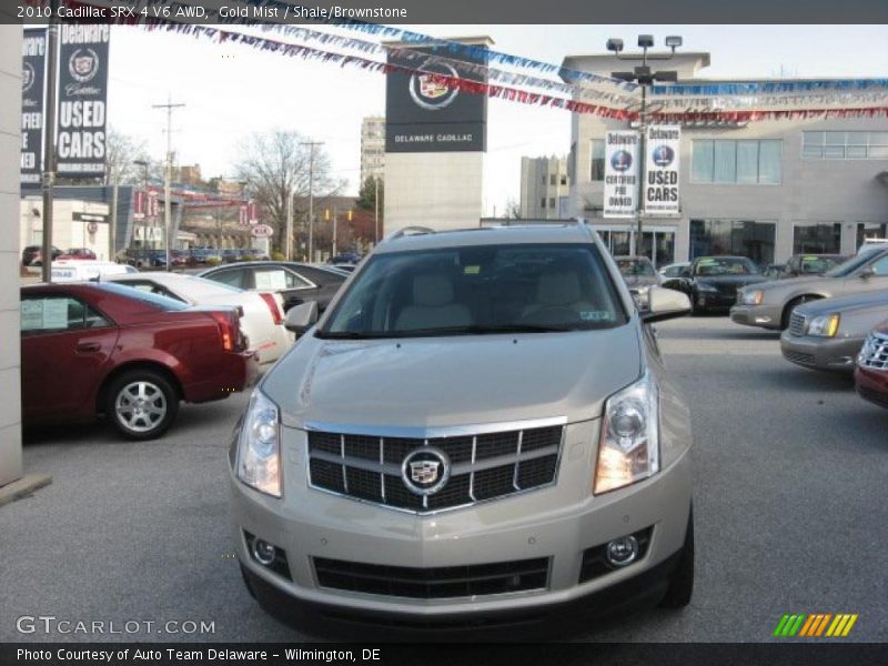 Gold Mist / Shale/Brownstone 2010 Cadillac SRX 4 V6 AWD