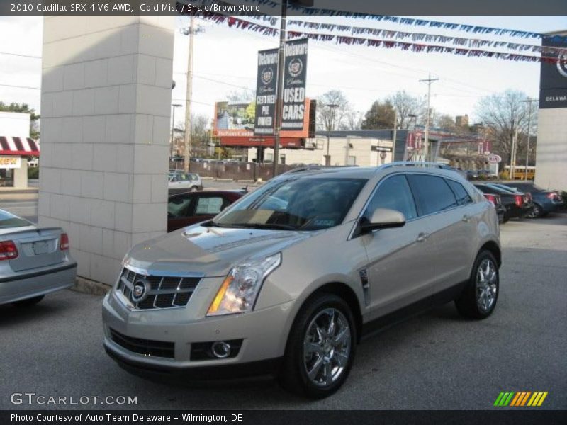 Gold Mist / Shale/Brownstone 2010 Cadillac SRX 4 V6 AWD