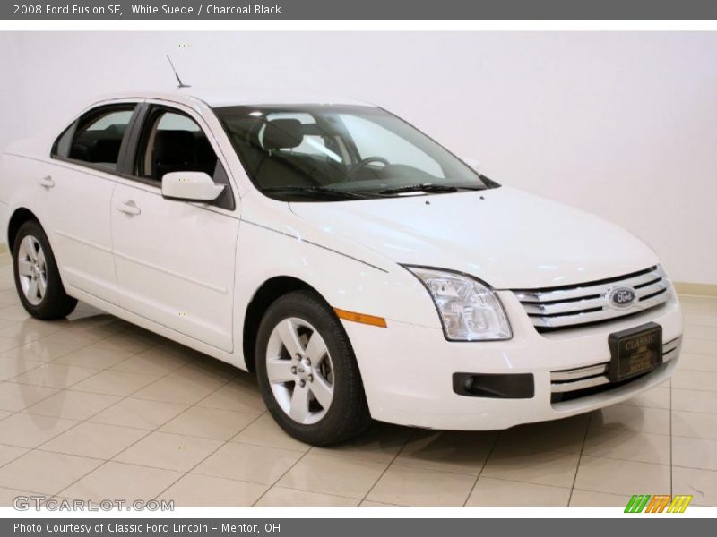 White Suede / Charcoal Black 2008 Ford Fusion SE