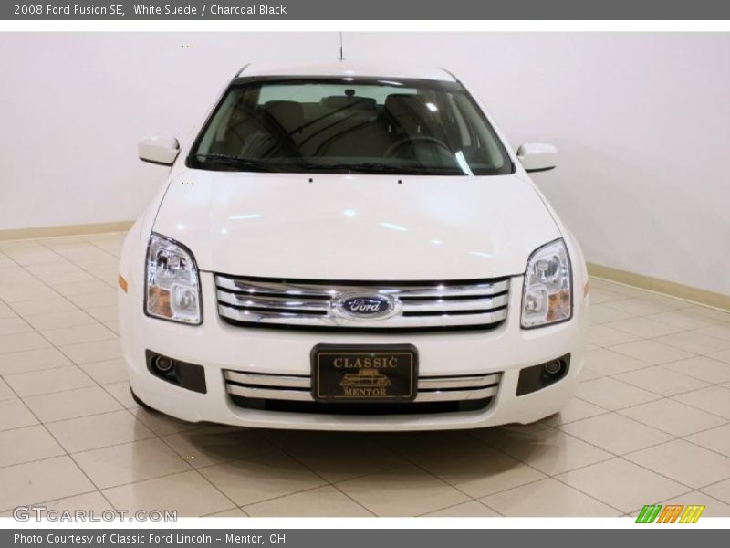 White Suede / Charcoal Black 2008 Ford Fusion SE