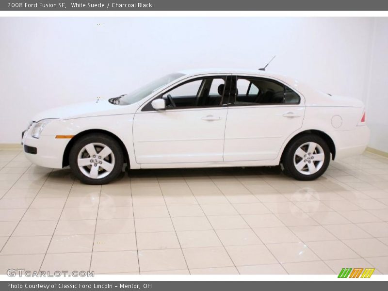 White Suede / Charcoal Black 2008 Ford Fusion SE