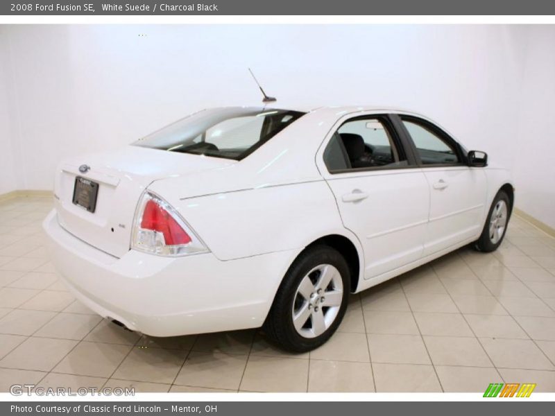 White Suede / Charcoal Black 2008 Ford Fusion SE