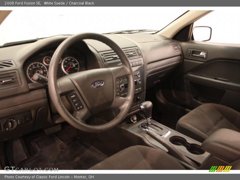 White Suede / Charcoal Black 2008 Ford Fusion SE