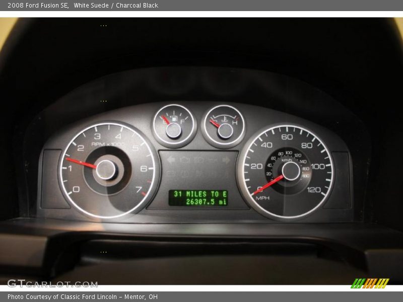 White Suede / Charcoal Black 2008 Ford Fusion SE