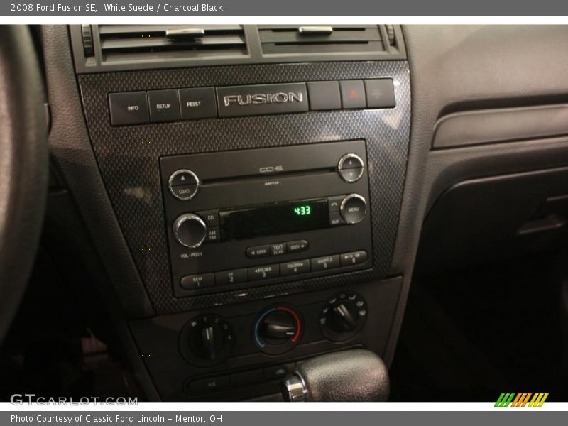 White Suede / Charcoal Black 2008 Ford Fusion SE