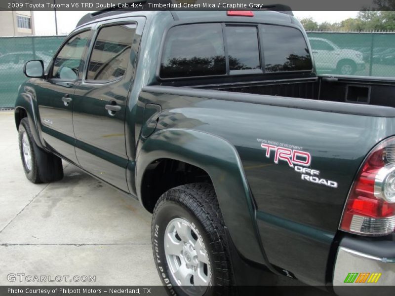 Timberland Green Mica / Graphite Gray 2009 Toyota Tacoma V6 TRD Double Cab 4x4