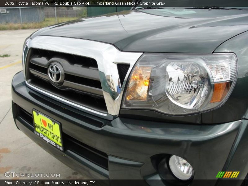 Timberland Green Mica / Graphite Gray 2009 Toyota Tacoma V6 TRD Double Cab 4x4