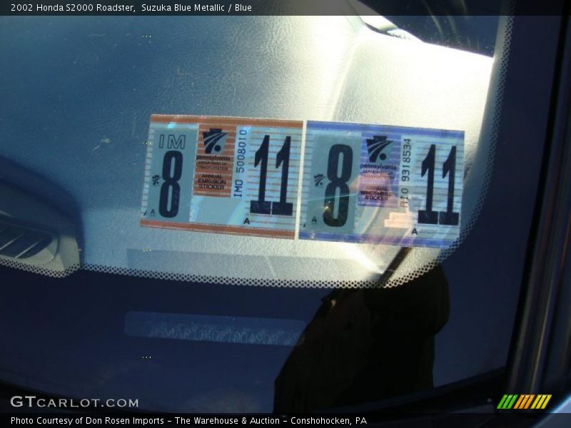 Suzuka Blue Metallic / Blue 2002 Honda S2000 Roadster