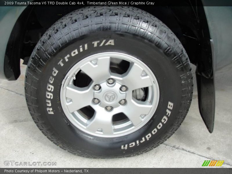 Timberland Green Mica / Graphite Gray 2009 Toyota Tacoma V6 TRD Double Cab 4x4