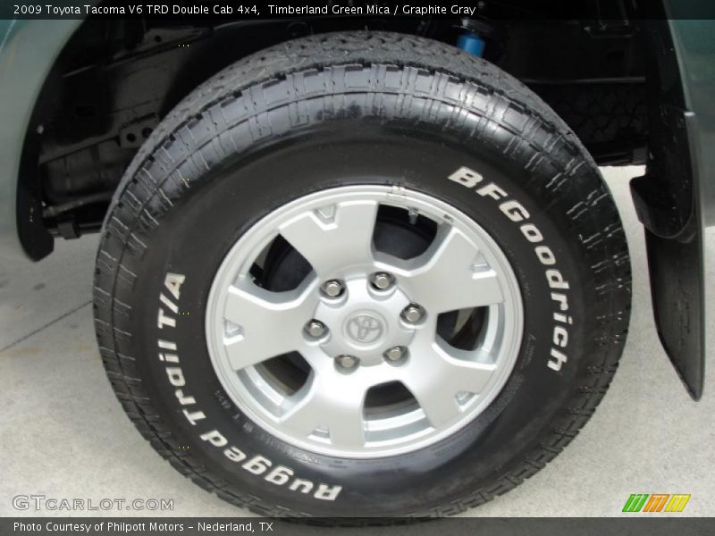 Timberland Green Mica / Graphite Gray 2009 Toyota Tacoma V6 TRD Double Cab 4x4