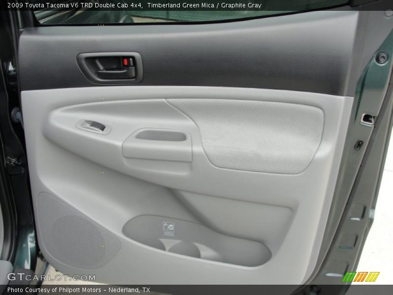 Timberland Green Mica / Graphite Gray 2009 Toyota Tacoma V6 TRD Double Cab 4x4